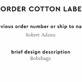 PPLR_HIDDEN_PRODUCT Reorder Previous Label Design - COTTON