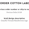 PPLR_HIDDEN_PRODUCT Reorder Previous Label Design - COTTON