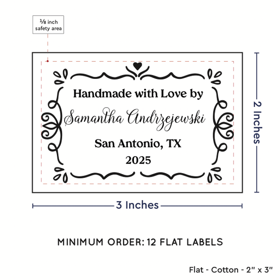 PPLR_HIDDEN_PRODUCT Swirl Accent Border (2"x3" Cotton - 12 labels/set)