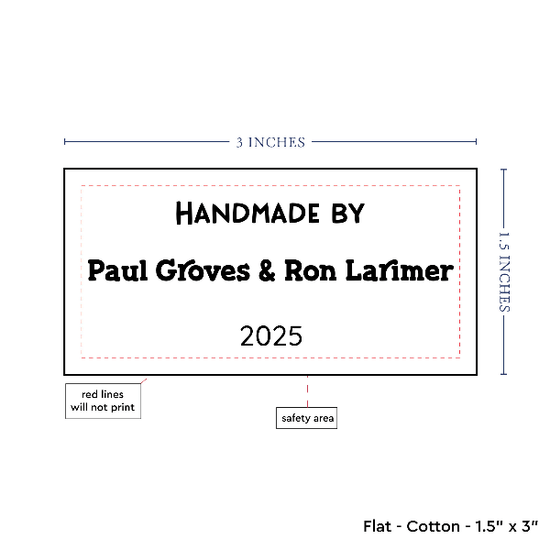 PPLR_HIDDEN_PRODUCT Text Only Medium Large Label (1.5"x3"-Cotton)