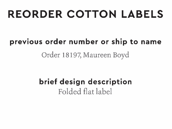 PPLR_HIDDEN_PRODUCT Reorder Previous Label Design - COTTON