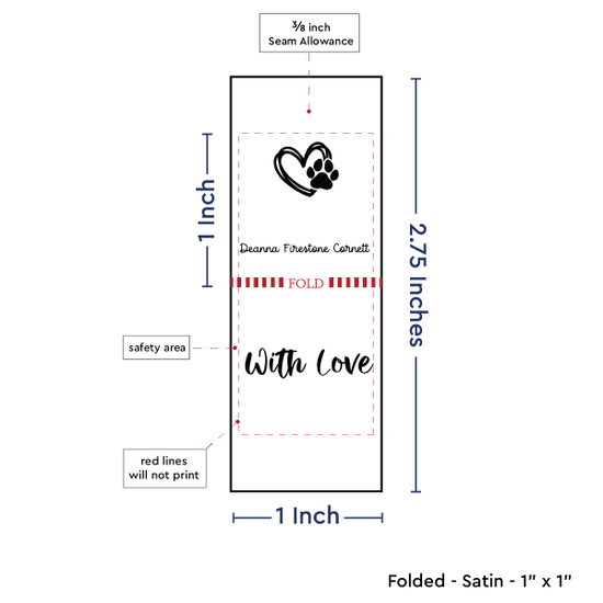 PPLR_HIDDEN_PRODUCT Heart and Paw Print (1" wide - Satin)