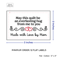 PPLR_HIDDEN_PRODUCT Double Heart Quote (2"x3" Cotton - 12 labels/set)
