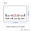 PPLR_HIDDEN_PRODUCT Double Heart Quote (2"x3" Cotton - 12 labels/set)