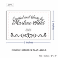 PPLR_HIDDEN_PRODUCT Double Heart Border (2"x3" Cotton - 12 labels/set)