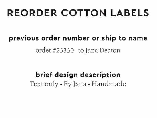 PPLR_HIDDEN_PRODUCT Reorder Previous Label Design - COTTON