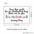 PPLR_HIDDEN_PRODUCT Double Heart Quote (2"x3" Cotton - 12 labels/set)