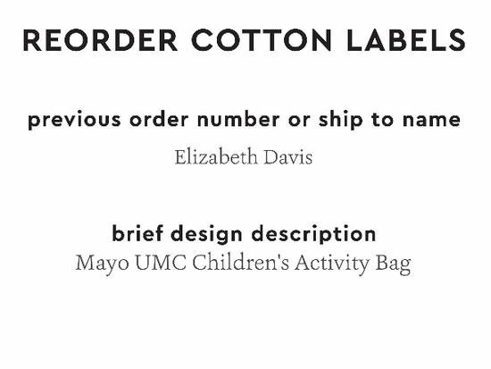 PPLR_HIDDEN_PRODUCT Reorder Previous Label Design - COTTON