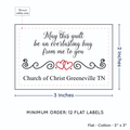 PPLR_HIDDEN_PRODUCT Double Heart Quote (2"x3" Cotton - 12 labels/set)
