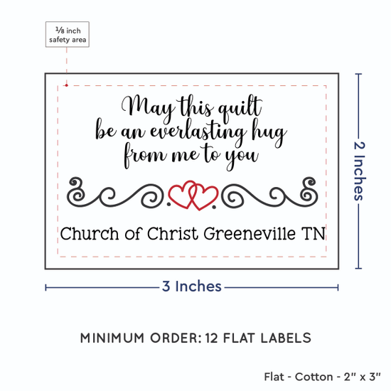 PPLR_HIDDEN_PRODUCT Double Heart Quote (2"x3" Cotton - 12 labels/set)