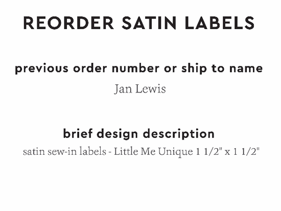 PPLR_HIDDEN_PRODUCT Reorder Previous Label Design - SATIN