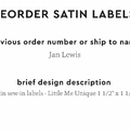 PPLR_HIDDEN_PRODUCT Reorder Previous Label Design - SATIN