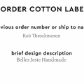 PPLR_HIDDEN_PRODUCT Reorder Previous Label Design - COTTON