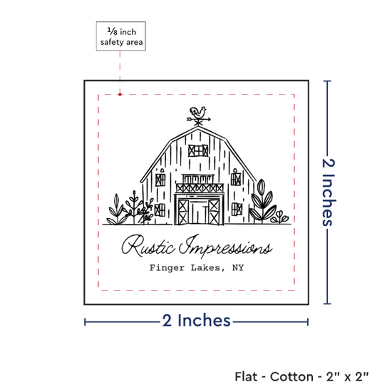 PPLR_HIDDEN_PRODUCT Print your Logo or Image on FLAT Cotton Tags