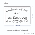 PPLR_HIDDEN_PRODUCT Double Heart Border (2"x3" Cotton - 12 labels/set)