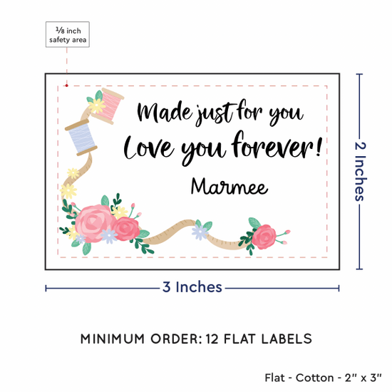PPLR_HIDDEN_PRODUCT Thread and Flowers (2"x3" Cotton - 12 labels/set)