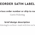 PPLR_HIDDEN_PRODUCT Reorder Previous Label Design - SATIN