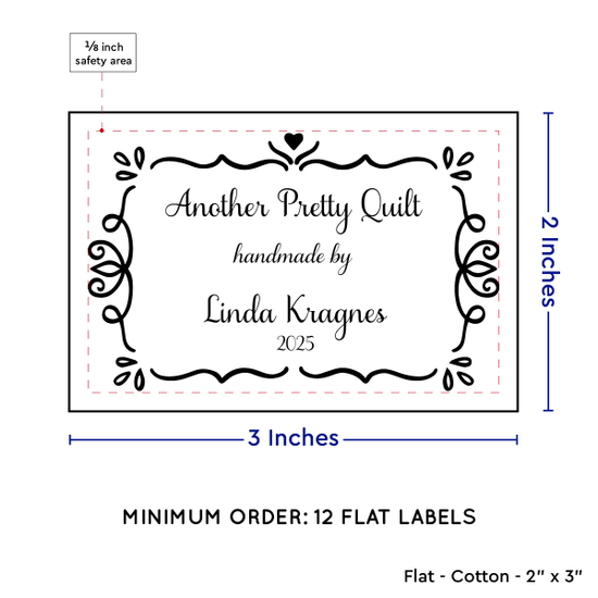 PPLR_HIDDEN_PRODUCT Swirl Accent Border (2"x3" Cotton - 12 labels/set)