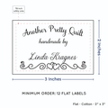 PPLR_HIDDEN_PRODUCT Double Heart Border (2"x3" Cotton - 12 labels/set)