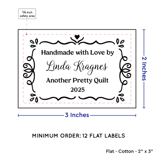 PPLR_HIDDEN_PRODUCT Swirl Accent Border (2"x3" Cotton - 12 labels/set)