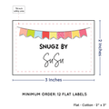 PPLR_HIDDEN_PRODUCT Colorful Banner (2"x3" Cotton - 12 labels/set)