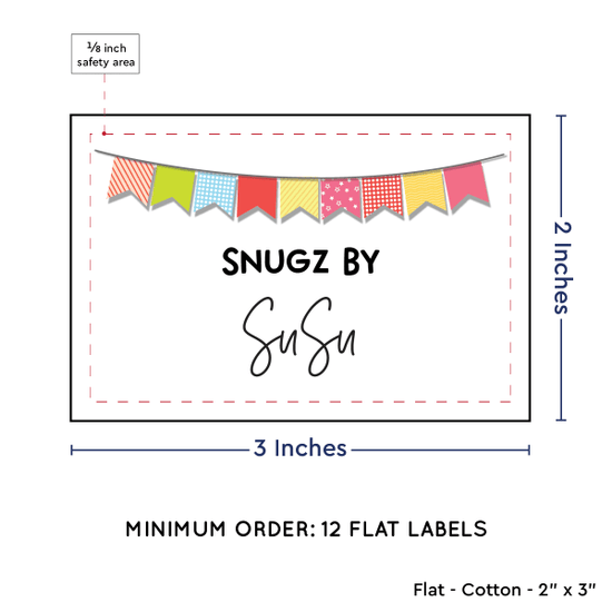 PPLR_HIDDEN_PRODUCT Colorful Banner (2"x3" Cotton - 12 labels/set)