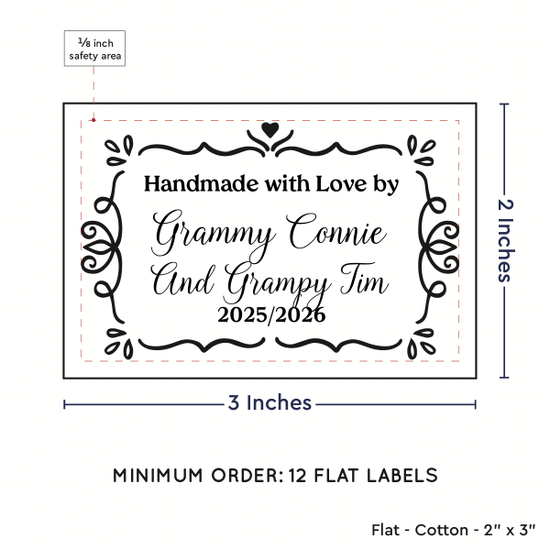 PPLR_HIDDEN_PRODUCT Swirl Accent Border (2"x3" Cotton - 12 labels/set)