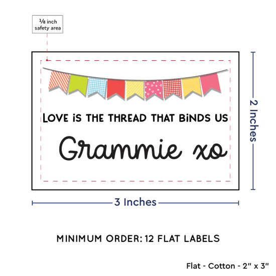 PPLR_HIDDEN_PRODUCT Colorful Banner (2"x3" Cotton - 12 labels/set)