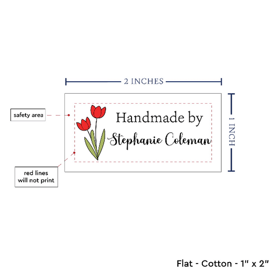PPLR_HIDDEN_PRODUCT Spring Tulips (2"x1"-Cotton)