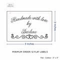 PPLR_HIDDEN_PRODUCT Double Heart Border (2"x3" Cotton - 12 labels/set)