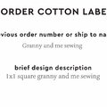 PPLR_HIDDEN_PRODUCT Reorder Previous Label Design - COTTON