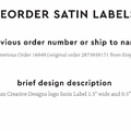 PPLR_HIDDEN_PRODUCT Reorder Previous Label Design - SATIN