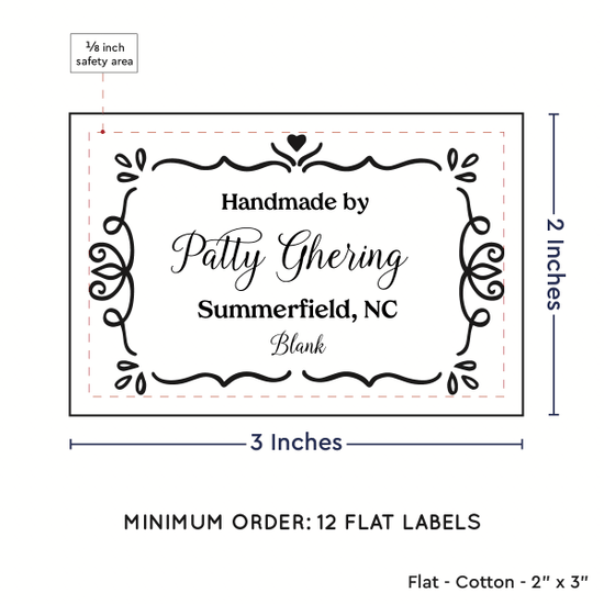 PPLR_HIDDEN_PRODUCT Swirl Accent Border (2"x3" Cotton - 12 labels/set)