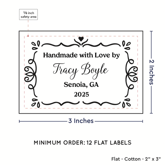 PPLR_HIDDEN_PRODUCT Swirl Accent Border (2"x3" Cotton - 12 labels/set)