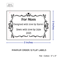 PPLR_HIDDEN_PRODUCT Swirl Accent Border (2"x3" Cotton - 12 labels/set)