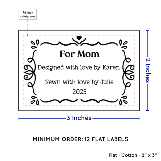 PPLR_HIDDEN_PRODUCT Swirl Accent Border (2"x3" Cotton - 12 labels/set)