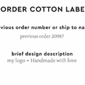 PPLR_HIDDEN_PRODUCT Reorder Previous Label Design - COTTON