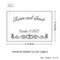 PPLR_HIDDEN_PRODUCT Double Heart Border (2"x3" Cotton - 12 labels/set)