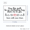 PPLR_HIDDEN_PRODUCT Double Heart Quote (2"x3" Cotton - 12 labels/set)