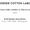 PPLR_HIDDEN_PRODUCT Reorder Previous Label Design - COTTON
