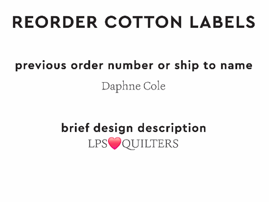 PPLR_HIDDEN_PRODUCT Reorder Previous Label Design - COTTON