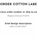 PPLR_HIDDEN_PRODUCT Reorder Previous Label Design - COTTON