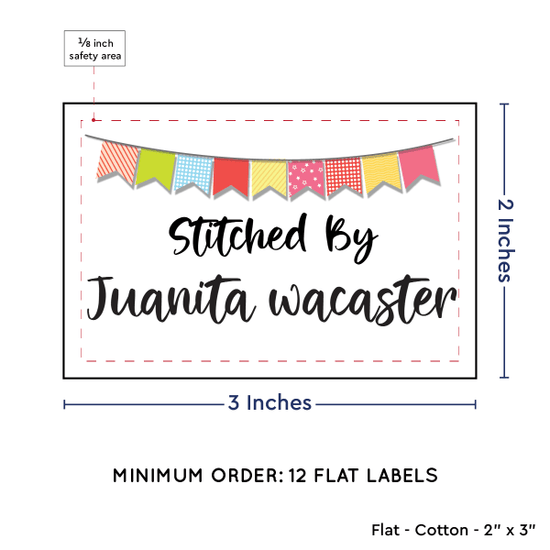 PPLR_HIDDEN_PRODUCT Colorful Banner (2"x3" Cotton - 12 labels/set)