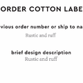 PPLR_HIDDEN_PRODUCT Reorder Previous Label Design - COTTON