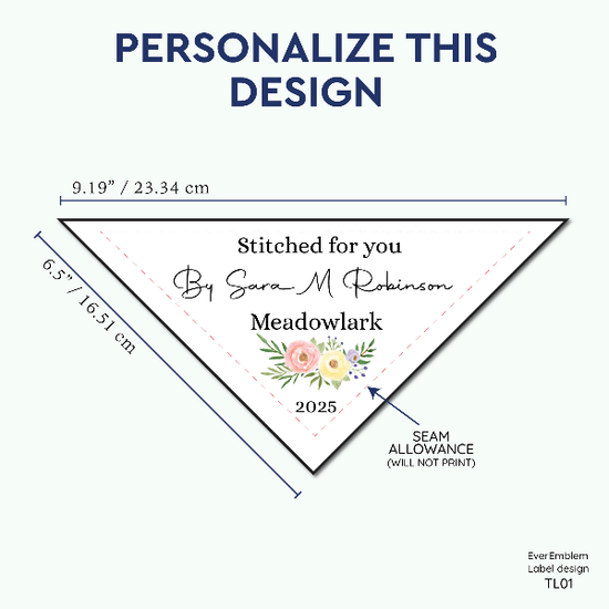PPLR_HIDDEN_PRODUCT Floral triangle label