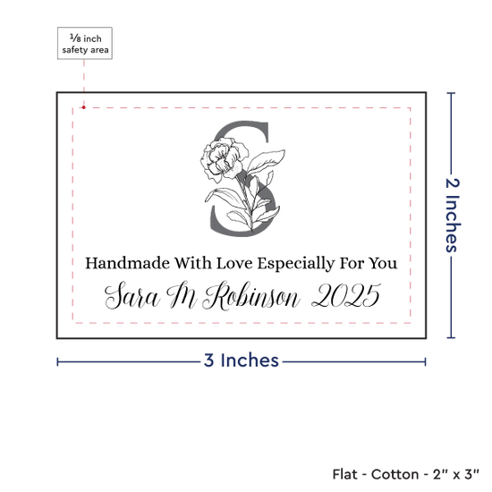 PPLR_HIDDEN_PRODUCT Floral Letter (2"x3"-Cotton)