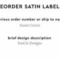 PPLR_HIDDEN_PRODUCT Reorder Previous Label Design - SATIN