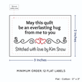 PPLR_HIDDEN_PRODUCT Double Heart Quote (2"x3" Cotton - 12 labels/set)