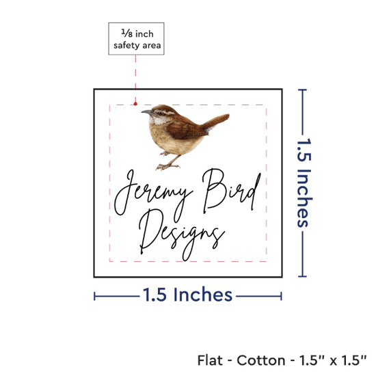 PPLR_HIDDEN_PRODUCT Print your Logo or Image on FLAT Cotton Tags