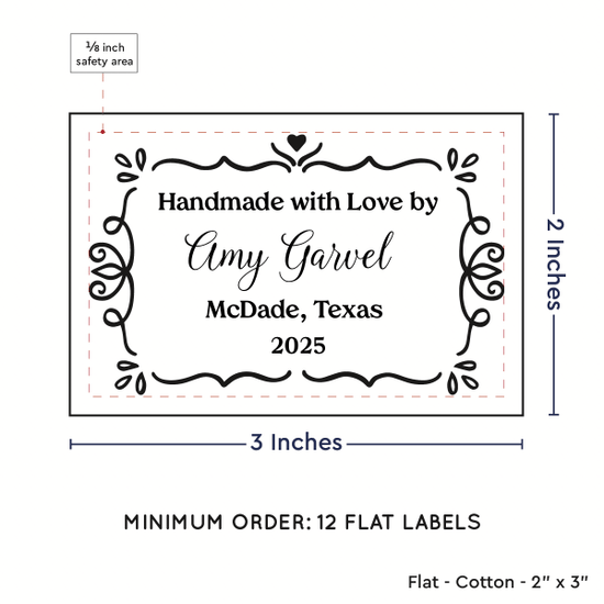 PPLR_HIDDEN_PRODUCT Swirl Accent Border (2"x3" Cotton - 12 labels/set)